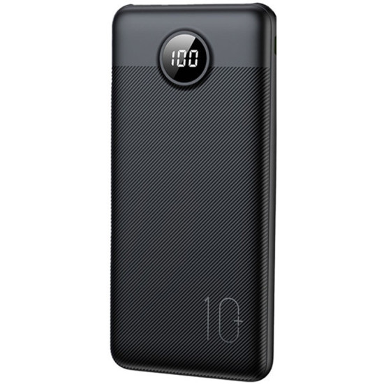 Veger PowerBank L10S με Ψηφιακή Οθόνη LED - Φορητή Μπαταρία Φόρτισης με 2 x USB-Α / 1 x Type-C - 10.000mAh - 20W - Black (W1105PD)