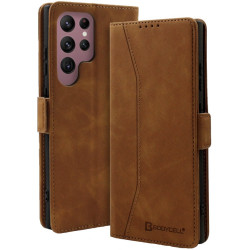 Θήκη Πορτοφόλι - Samsung Galaxy S24 Ultra - Bodycell Book Case - Brown (5206015073571)