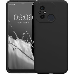 KWmobile Soft Flexible Rubber Cover - Θήκη Σιλικόνης Xiaomi Redmi 12C - Black (61263.01)