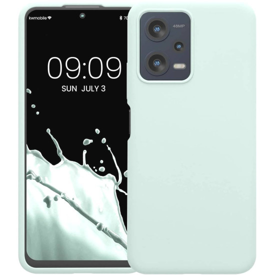 KWmobile Soft Flexible Rubber Cover - Θήκη Σιλικόνης Xiaomi Redmi Note 12 5G / Poco X5 - Cool Mint (60889.200)