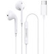 Recci REP-L27 - Ενσύρματα Handsfree Ακουστικά Type-C - White (6955482503744)