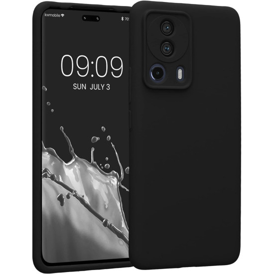 KWmobile Soft Flexible Rubber Cover - Θήκη Σιλικόνης Xiaomi 13 Lite με Πλαίσιο Κάμερας - Black (61166.01)
