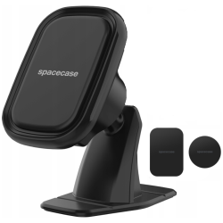 Spacecase SC09 Dashboard Magnetic Car Holder - Universal Αυτοκόλλητη Μαγνητική Βάση Κινητών για Ταμπλό Αυτοκινήτου - Black (5905719039028)