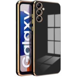 Θήκη Σιλικόνης - Samsung Galaxy S24 - Bodycell Gold Plated - Black (5206015074158)