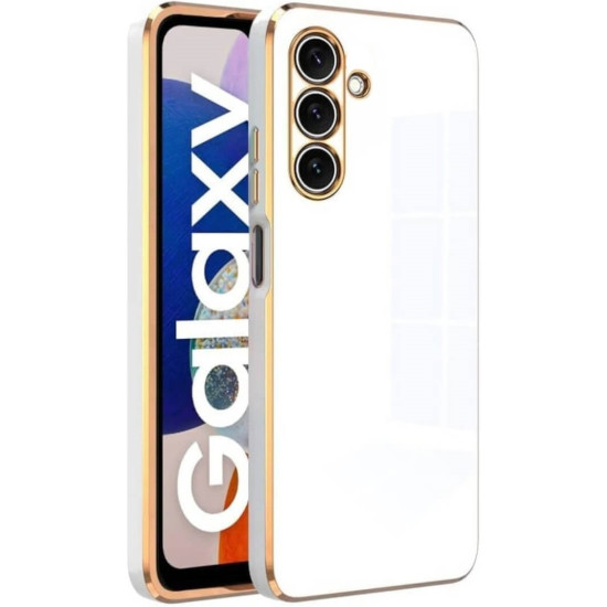 Bodycell Gold Plated - Θήκη Σιλικόνης Samsung Galaxy A05s - White (5206015074028)