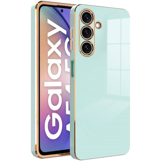Bodycell Gold Plated - Θήκη Σιλικόνης Samsung Galaxy A05s - Mint Green (5206015074004)