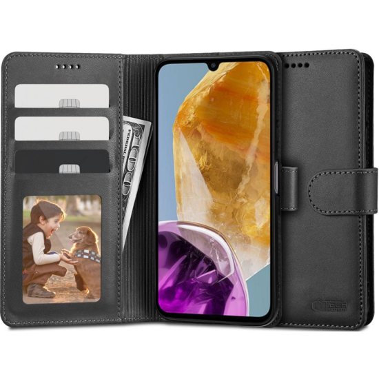 Θήκη Πορτοφόλι Samsung Galaxy M15 - Tech-Protect Wallet - Black (5906302308101)