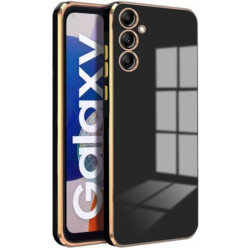 Bodycell Gold Plated - Θήκη Σιλικόνης Samsung Galaxy S23 FE - Black (5206015074110)