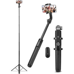 Spigen S560W Bluetooth Selfie Stick Tripod - Ασύρματο Bluetooth Selfie Stick και Τρίποδο με Τηλεχειριστήριο - Black (AMP05813)