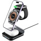 Tech-Protect A29 3 in 1 Magnetic MagSafe Wireless Charger - Βάση Ασύρματης Φόρτισης MagSafe για iPhone 16 / 15 / 14 / 13 / 12 / AirPods / Apple Watch - 15W - Black (9490713935774)