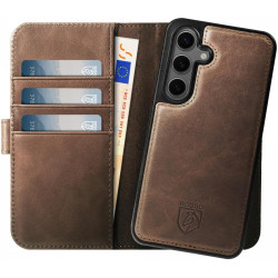 Rosso Elite - MagSafe Δερμάτινη Θήκη / Πορτοφόλι - Samsung Galaxy S23 FE - Brown (8719246438431)