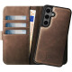 Rosso Elite - MagSafe Δερμάτινη Θήκη / Πορτοφόλι - Samsung Galaxy S23 FE - Brown (8719246438431)