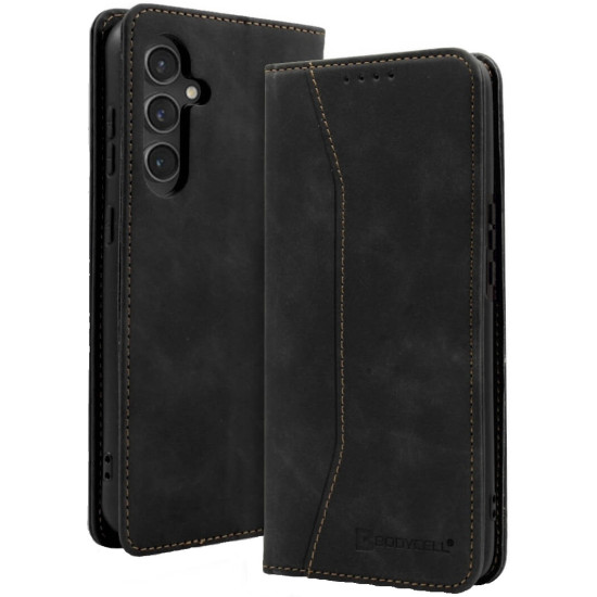 Θήκη Πορτοφόλι - Samsung Galaxy A35 - Bodycell Book Case - Black (5206015072123)