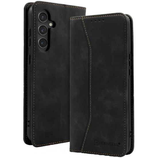 Θήκη Πορτοφόλι - Samsung Galaxy A55 - Bodycell Book Case - Black (5206015074851)