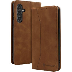 Θήκη Πορτοφόλι - Samsung Galaxy A55 - Bodycell Book Case - Brown (5206015074868)