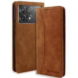 Θήκη Πορτοφόλι - Xiaomi Poco X6 Pro - Bodycell Book Case - Brown (5206015074950)