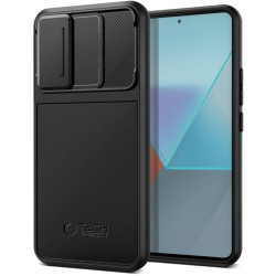 Ανθεκτική Θήκη Σιλικόνης με Κάλυμμα για την Κάμερα - Xiaomi Redmi Note 13 Pro 5G / Poco X6 - Tech-Protect Velar Cam Plus - Black (5906302307647)