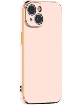 Bodycell Gold Plated - Θήκη Σιλικόνης Apple iPhone 15 - Pink (5206015073731)