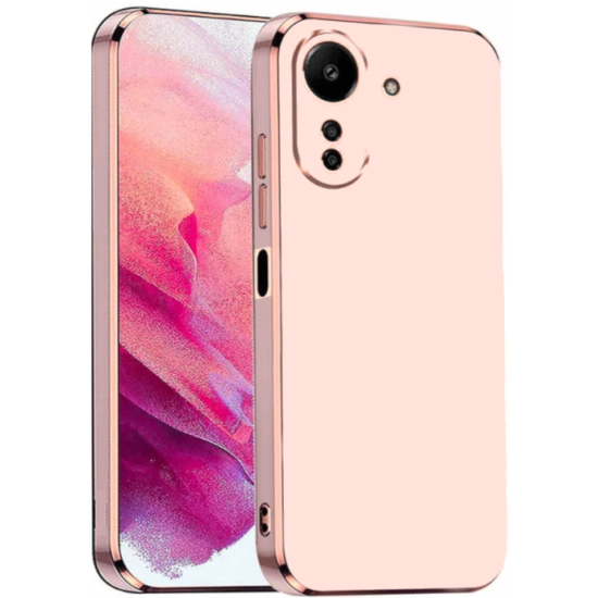 Bodycell Gold Plated - Θήκη Σιλικόνης Xiaomi Redmi 13C 4G / Poco C65 - Pink (5206015074578)