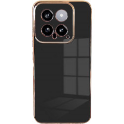 Θήκη Σιλικόνης - Xiaomi 14 - Bodycell Gold Plated - Black (5206015074318)