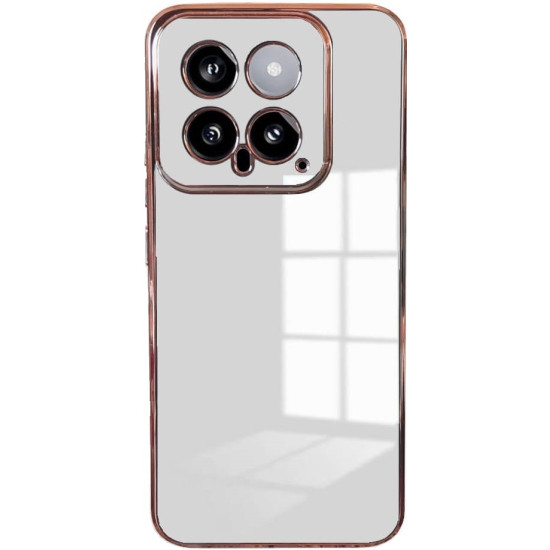 Θήκη Σιλικόνης - Xiaomi 14 - Bodycell Gold Plated - White (5206015074349)