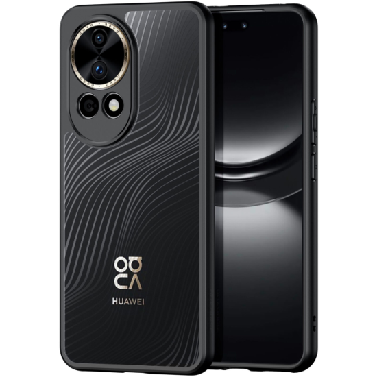 Premium Ημιδιάφανη Σκληρή Θήκη - Huawei Nova 12 Pro - DuxDucis Aimo Series - Black (6934913021989)
