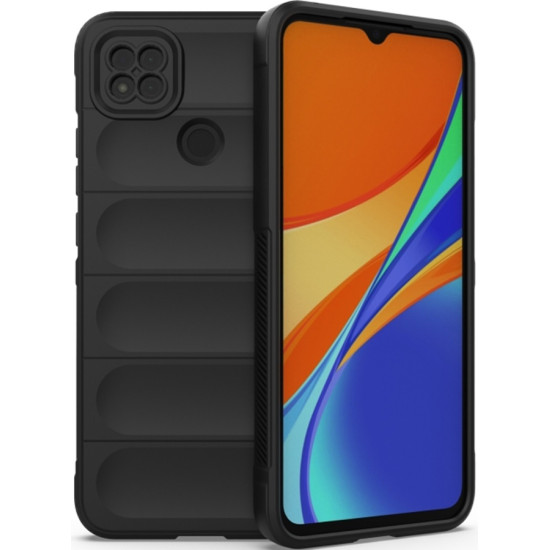 Techsuit Magic Shield - Θήκη Σιλικόνης Xiaomi Redmi 9C - Black (5949419117884)