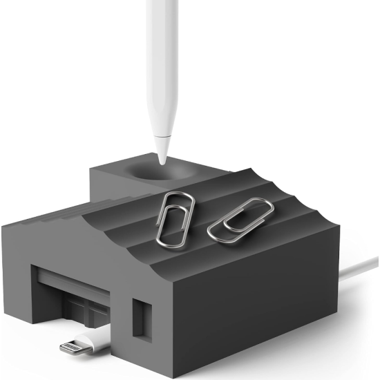 Elago Home Stand - Βάση Premium Σιλικόνης για Apple Pencil / Γραφίδα - Dark Grey (EST-APEN-HOME-DGY)