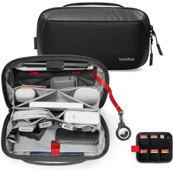 Tomtoc Navigator-T13 Accessory Pouch - Ανδρικό Τσαντάκι Χειρός / Νεσεσέρ με Θήκες για 5 x SD / 2 x CF / 2 x TF/SIM - Black (T13M1D1)