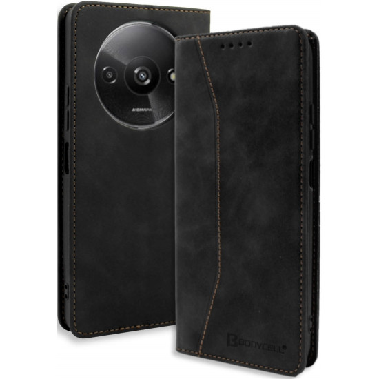 Θήκη Πορτοφόλι - Xiaomi Redmi A3 - Bodycell Book Case - Black (5206015074974)