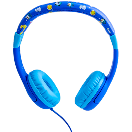 Kiddoboo Headphones Siel - Ενσύρματα Ακουστικά Κεφαλής για Παιδιά με Ασφαλή Μέγιστη Ένταση Ήχου & 1 x Θύρα Jack 3.5mm - Blue (KBHP03-BLU)