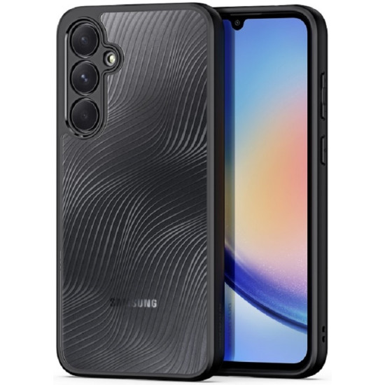 Premium Ημιδιάφανη Σκληρή Θήκη - Samsung Galaxy A35 - DuxDucis Aimo Series - Black (6934913020104)