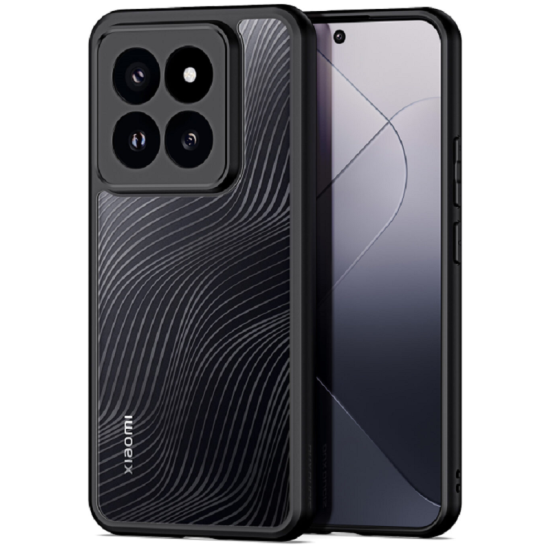 Premium Ημιδιάφανη Σκληρή Θήκη - Xiaomi 14 Pro - DuxDucis Aimo Series - Black (6934913024508)