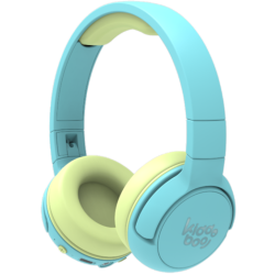 Kiddoboo Bluetooth Headphones Ocean - Ασύρματα / Ενσύρματα Ακουστικά Κεφαλής για Παιδιά με Ασφαλή Μέγιστη Ένταση Ήχου / LED Φωτισμό & 1 x Θύρα Jack 3.5mm - Mint (KBHB02-MNT)