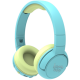 Kiddoboo Bluetooth Headphones Ocean - Ασύρματα / Ενσύρματα Ακουστικά Κεφαλής για Παιδιά με Ασφαλή Μέγιστη Ένταση Ήχου / LED Φωτισμό & 1 x Θύρα Jack 3.5mm - Mint (KBHB02-MNT)
