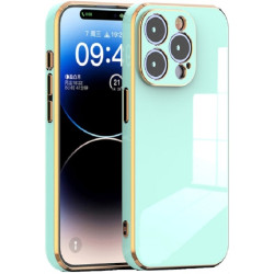 Bodycell Gold Plated - Θήκη Σιλικόνης Apple iPhone 15 Pro - Mint Green (5206015073809)