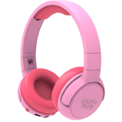 Kiddoboo Bluetooth Headphones Flamingo - Ασύρματα / Ενσύρματα Ακουστικά Κεφαλής για Παιδιά με Ασφαλή Μέγιστη Ένταση Ήχου / LED Φωτισμό & 1 x Θύρα Jack 3.5mm - Pink (KBHB02-PNK)