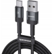 Spacecase USB-C Cable - Καλώδιο Φόρτισης και Μεταφοράς Δεδομένων USB-A σε Type-C - 100cm - 3A - Black (5905719072537)