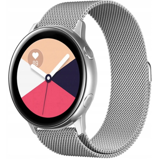 Spacecase Milanese - Universal Μεταλλικό Λουράκι για Smartwatches (22mm) από Ανοξείδωτο Ατσάλι - Silver (5903943240777)