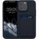 Θήκη Apple iPhone 15 Pro Max - KWmobile Σιλικόνης με Υποδοχή για Κάρτα - Dark Blue (62020.17)