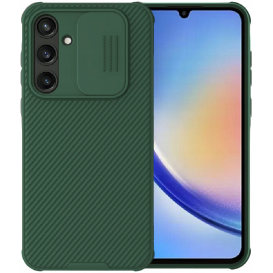 Σκληρή Θήκη με Κάλυμμα για την Κάμερα - Samsung Galaxy A35 - Nillkin CamShield Pro - Deep Green (6902048276963)