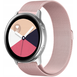Spacecase Milanese - Universal Μεταλλικό Λουράκι για Smartwatches (22mm) από Ανοξείδωτο Ατσάλι - Pink (5903943240760)