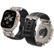 Spigen DuraPro Armor PU - Λουράκι Σιλικόνης & Δέρμα PU - Apple Watch Ultra/SE/11/10/9/8/7/6/5/4 (49/46/45/44mm) - Black (AMP07591)