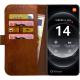 PU Θήκη Πορτοφόλι - Xiaomi 14 Ultra - Rosso Element - Brown (8719246446344)