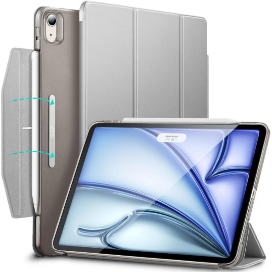 ESR Ascend Trifold Θήκη με Υποδοχή Apple Pencil - Apple iPad Air 7 2025 11" / iPad Air 6 2024 11" / Air 5 2022 10.9" / Air 4 2020 10.9" - Grey (4894240182079)