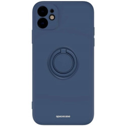 Spacecase Silicone Ring - Θήκη Σιλικόνης με Μεταλλικό Μαγνητικό Ring Holder - Apple iPhone 11 - Blue (5905719013103)