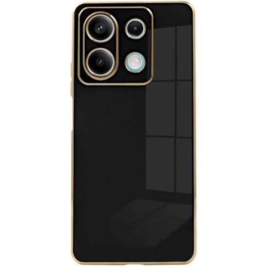 Θήκη Σιλικόνης - Xiaomi Redmi Note 13 5G - Bodycell Gold Plated - Black (5206015074431)