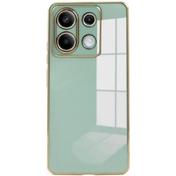 Θήκη Σιλικόνης - Xiaomi Redmi Note 13 Pro 5G / Poco X6 - Bodycell Gold Plated - Mint Green (5206015074486)