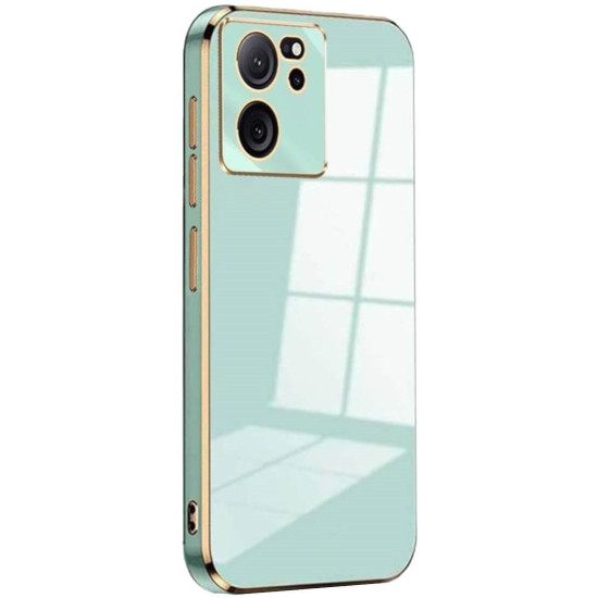 Bodycell Gold Plated - Θήκη Σιλικόνης Xiaomi 13T / 13T Pro / Redmi K60 Ultra - Mint Green (5206015074288)