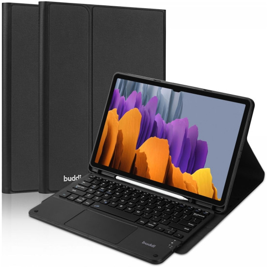 Buddi Zuna Keyboard Case - Θήκη με Υποδοχή για Γραφίδα και Πληκτρολόγιο Bluetooth - Samsung Galaxy Tab S9 Ultra 14.6'' X910 / X916B - Black (8719246427640)